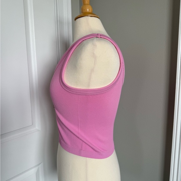 Pink Ribbed Tank Top - Picture 2 of 5